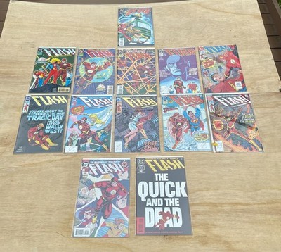 VINTAGE DC Comic Book Lot of 13 Flash Tragic Day The Next Generation Zero Hour