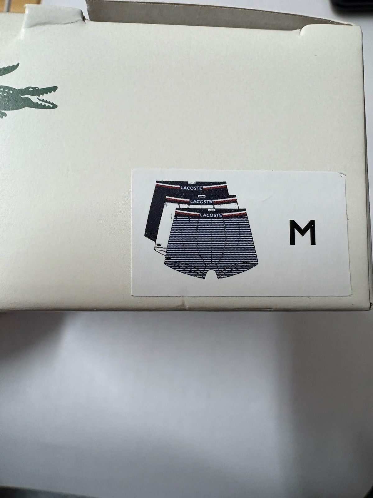 Lacoste Men's Casual Cotton Stretch Boxers Trunks 3-Pack, Medium Size M thumbnail 4