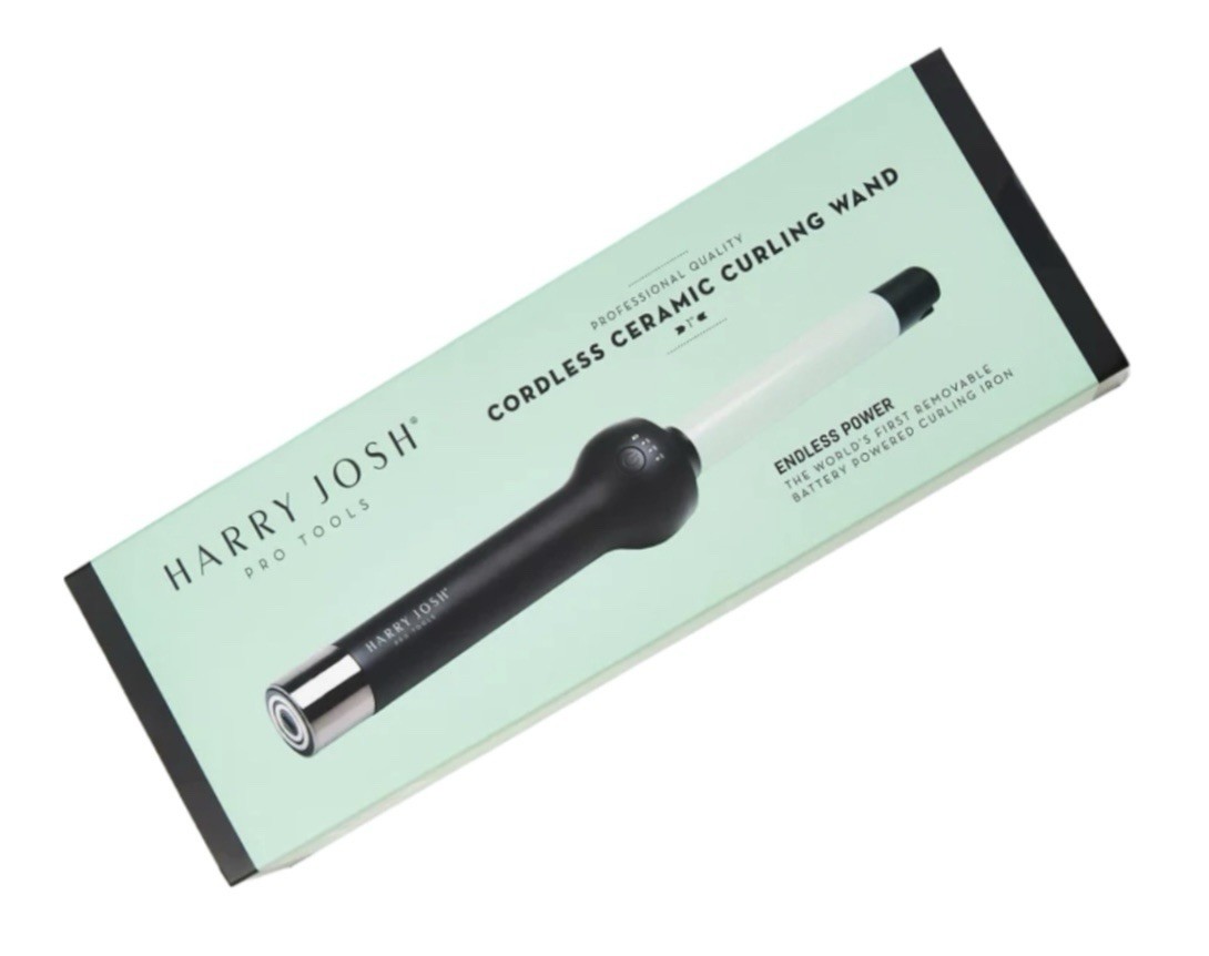 Harry Josh Pro Tools Cordless Ceramic Inch Curling Wand- NEW