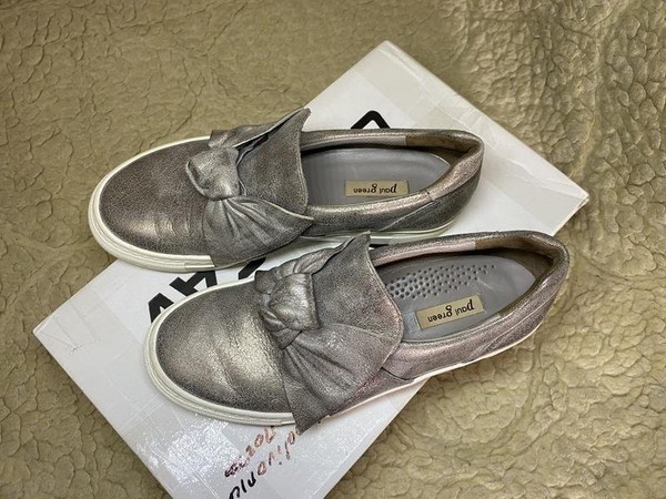 Women Paul Green Boots Silver Leather 37