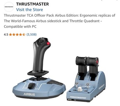 Thrustmaster TCA Officer Pack Airbus Edition - Replicas of the Airbus sidestick 