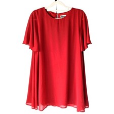 Show Me Your Mumu Jenner Mini Swing Dress Sz M Red Party Event Date Flowy Flirty