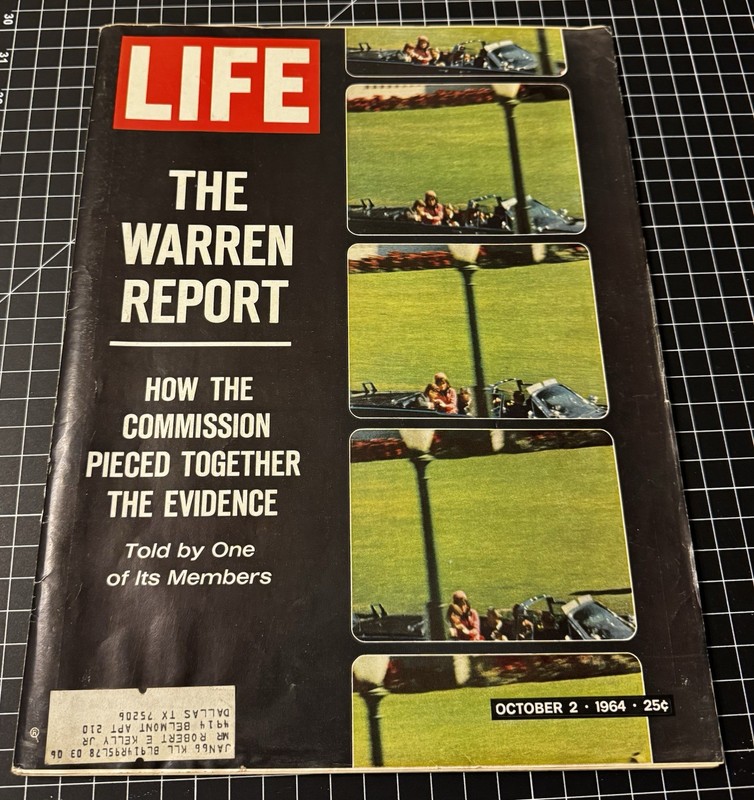 Life Magazine Warren Report Death of President John F Kennedy October 2, 1964