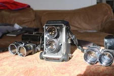 Mamiya C220 Professional Kit, blue dot 80mm 2.8, blue dot 135mm f4.5, 180mm f4.5