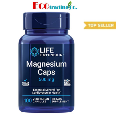 Life Extension Magnesium Caps, 500 mg, Metabolism Support, 100 Veg Capsules