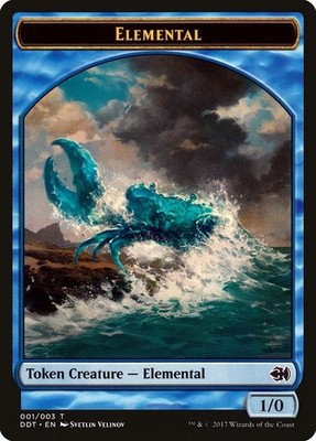 Elemental Token Normal Token Duel Decks: Merfolk vs. Goblins 1 NM MTG TCG