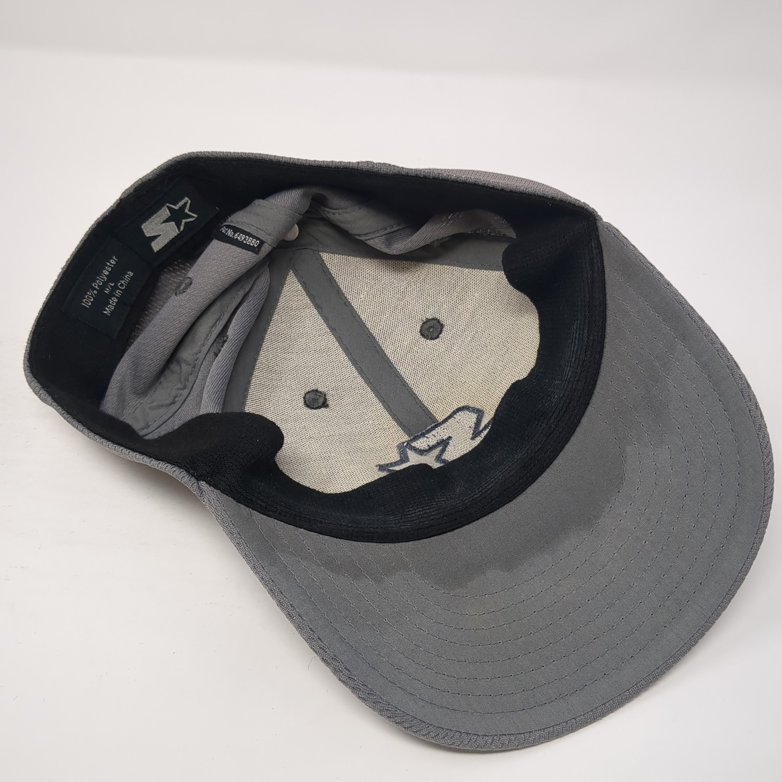 Starter Fitted Baseball Cap Gray L Embroidered Li… - image 7
