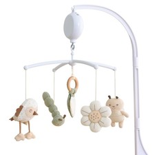 COTTONBEBE Crib Mobile 35 Lullaby Music, Cotton Baby Mobiles for Cribs & Pack...