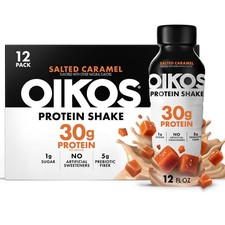 Protein Shake, Salted Caramel, 30g High Protein Drinks, Shelf Stable, Ready t...