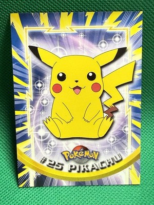 Topps Pokemon #25 Pikachu TV Animation Black logo