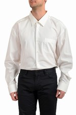 Hugo Boss Men's "Enzone" Comfort White Long Sleeve Dress Shirt US 19.75 IT 50