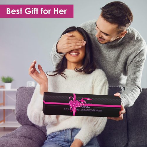 3 in 1 Hair Dryer Brush Professional 1200W Powerful Ceramic Tourmaline 3 Heat/2 - Picture 6 of 7