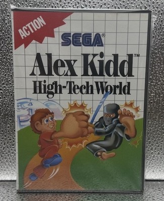 Alex Kidd High-Tech World Sega Master System mit Handbuch Retro 1989 #1298