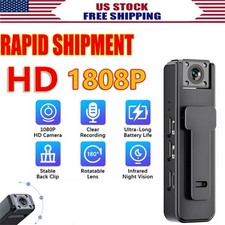 HD Mini Police Body Camera 1080P Video Audio Recorder Pocket Night Vision Cam.