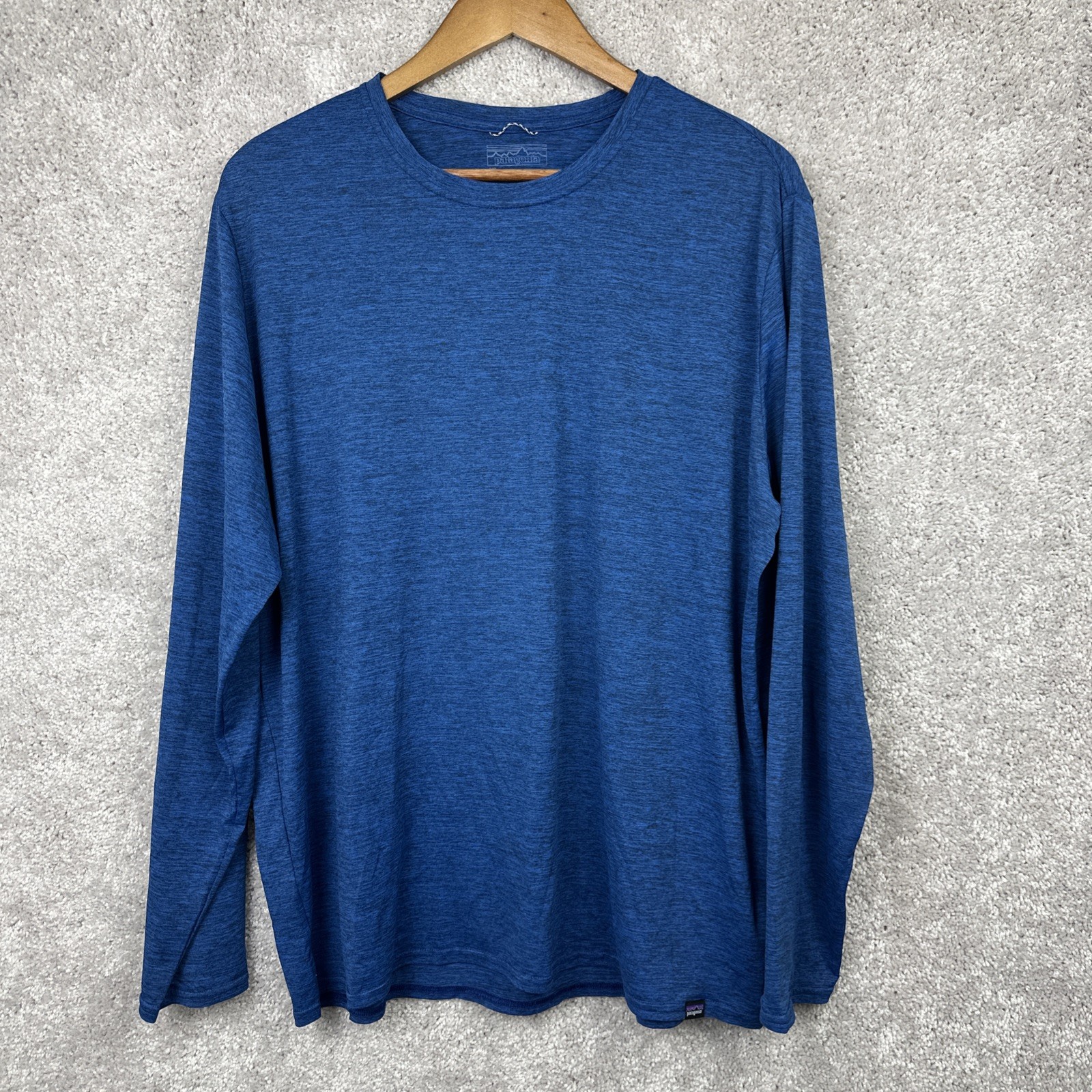 Patagonia Men’s Capilene Cool Daily Long Sleeve Blue Shirt 45180 Size XL
