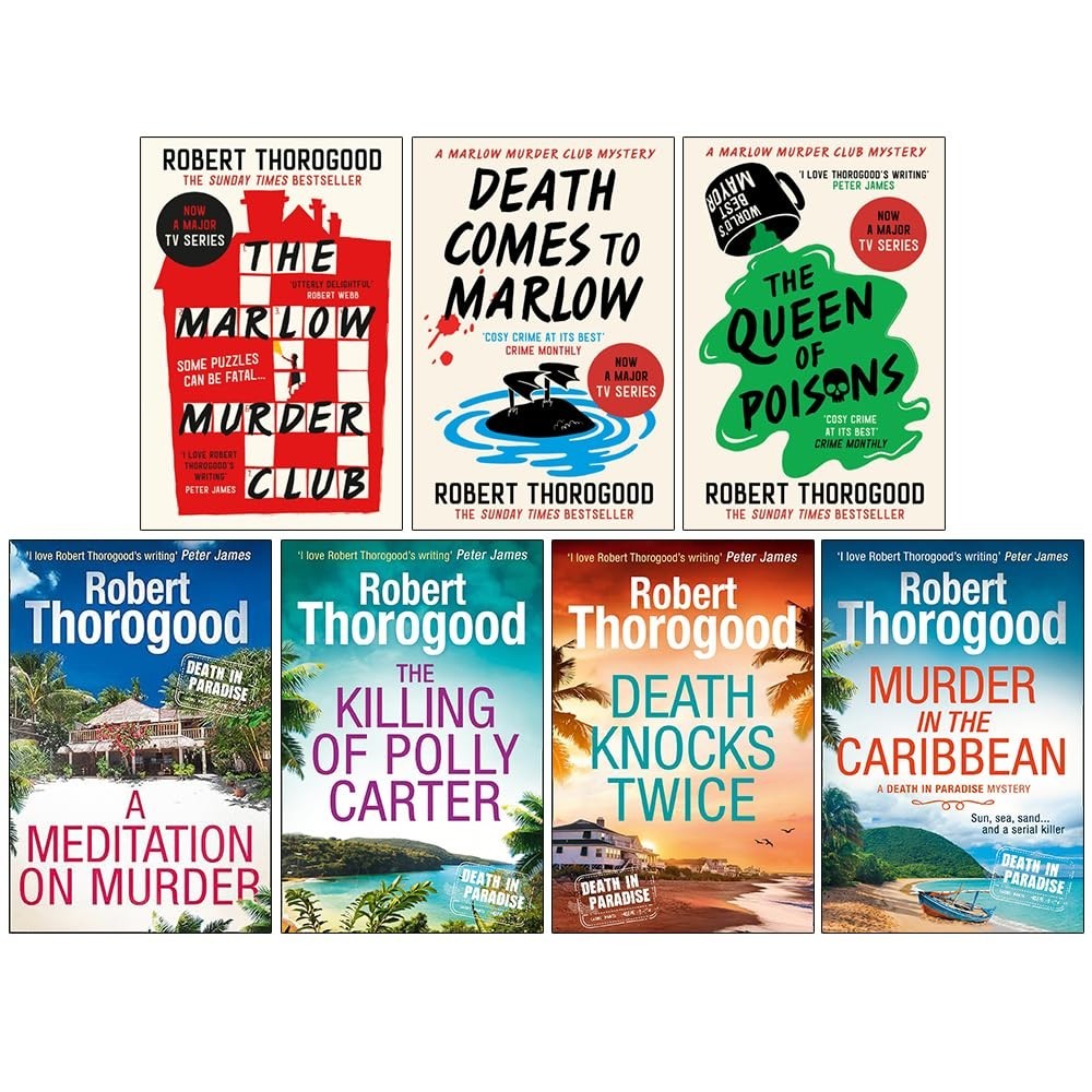 Robert Thorogood Collection 7 Books Set Murder in the Caribbean, Death Knocks
