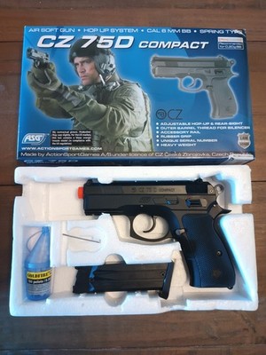 NEW Sealed ASG Heavy Duty CZ 75D Compact Spring Action Airsoft