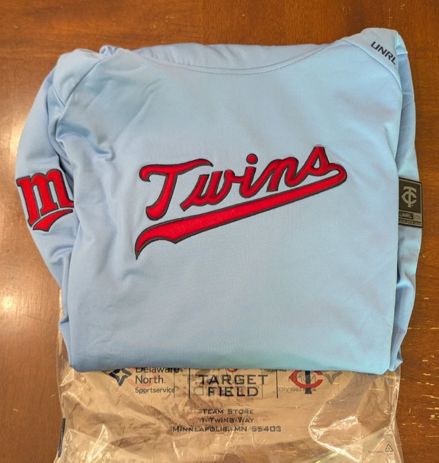 UNRL x Minnesota Twins Powder Blue Crossover Hoodie 2025 Drop 3 (Size 2XL) ~ NWT - Image 2 of 4