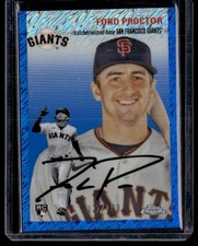 FORD PROCTOR 2023 TOPPS CHROME PLATINUM BLUE SHIMMER RC 027/100 SAN FRANCISCO