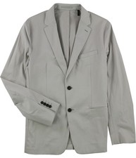 Theory Mens Solid Stretch Two Button Blazer Jacket