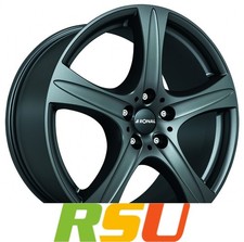 Ronal R55 SUV mattschwarz 7.5x17" ET45 LK5 108 ML 76 Alufelgen 17 Zoll