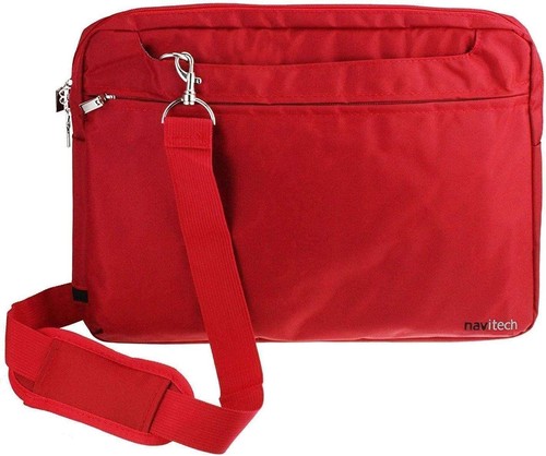 Navitech Red Bag For Akai 7" Portable DVD Player