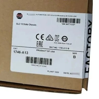 1 Stück Neu AB 1746-A13 Ser B SLC 500 13 Slots SPS Gehäuse Rack