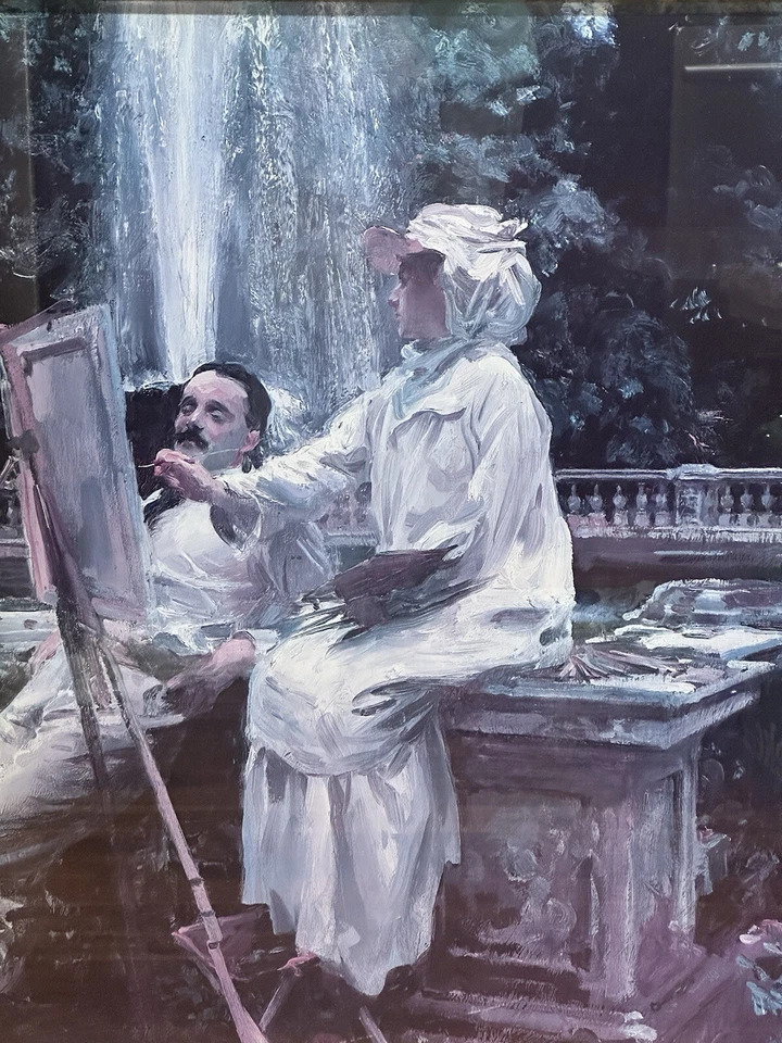 JOHN SINGER SARGENT Vintage Original Whitney Museum Exhibition Fountain Print - Image 2 of 4