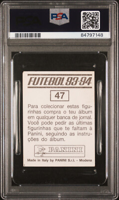 1993 Panini Futebol 93-94 47 Luis Figo PSA 3 NQ Rookie RC Portugal