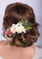 Cute Flower Hair Comb Vintage Headpiece for Garden Party Wedding Bridal Headb...