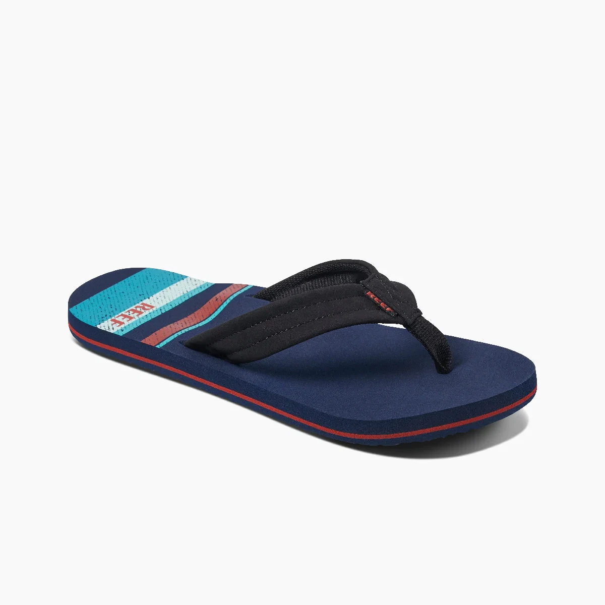 Reef Men s Waters Navy Stripe Flip Flop RF0A3YKUNSR Sandals eBay