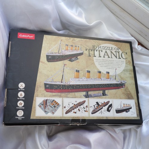 Cubic Fun 3D Puzzles LED Titanic Ship Model 266pcs Cruise |OPEN BOX - Picture 3 of 3