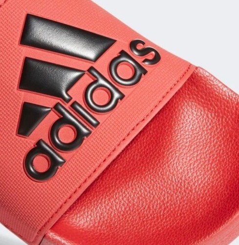 Adidas Sliders Slides Beach Shoes Pool Flip flops Red Black Adult UK 11 - 第 8/9 張圖片