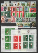 S31990) SAN MARINO 1960 MNH** Complete Year Set 47V + 3 S/S