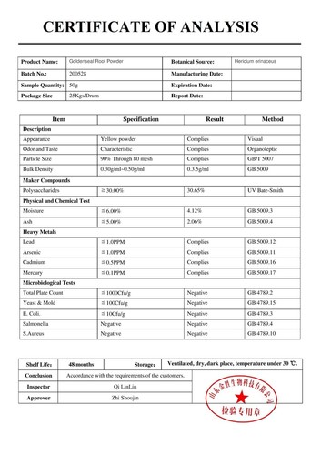 Echinacea & Goldenseal Root Extract Powder Powerful Herbal Immunity Support - Picture 3 of 4