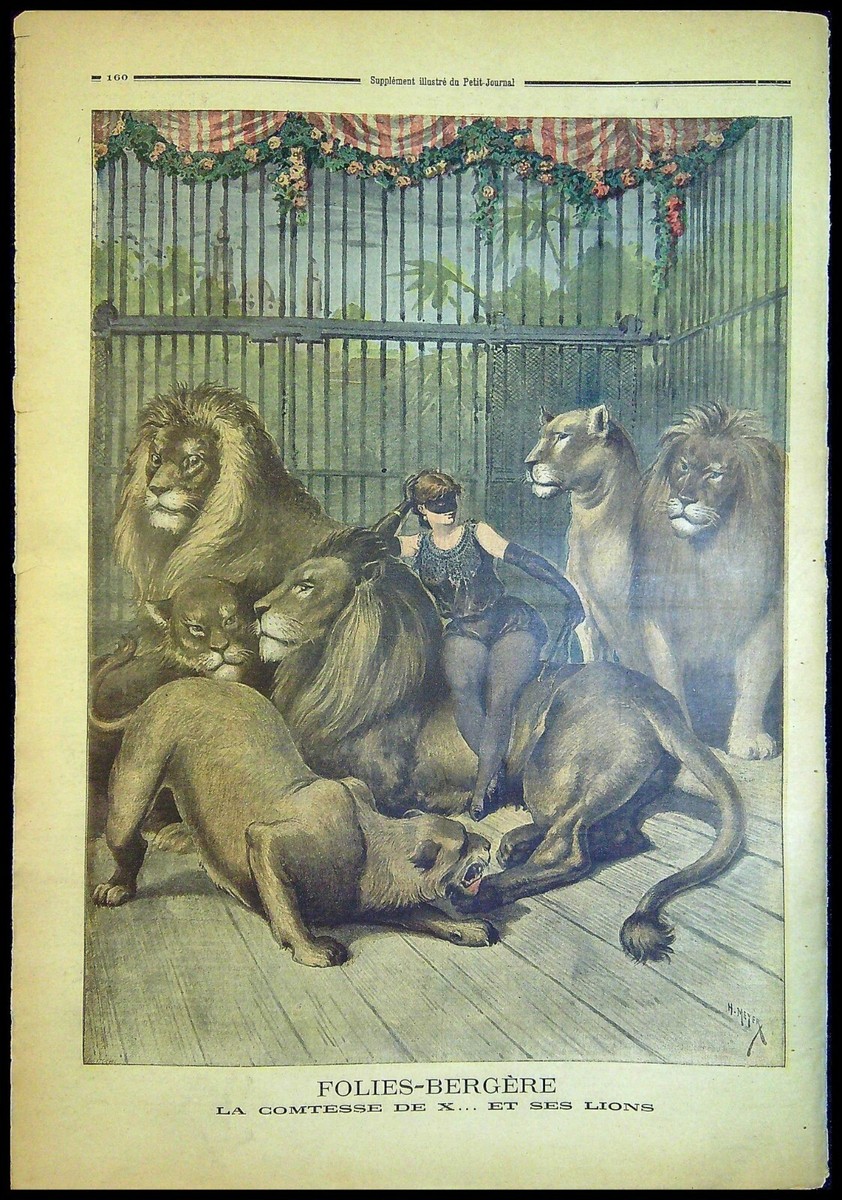 Le Petit Journal N°235 – 1895, Armée HOVA, Comtesse De X... Et Ses Lions – Original