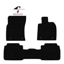 Fits Lexus ES 2019-Onwards Fully Tailored Car Floor Mats Black 3Pc With 4Clips