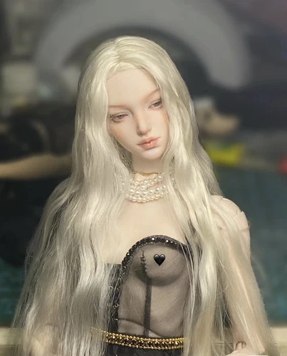 1/4 BJD Doll Ball Jointed Body White Skin Girl Female with Face up Eyes Toy Gift