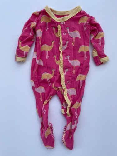 Pantalon Kickee pied-pied pyjama snaps bébé fille nouveau-né - Photo 1 sur 5
