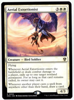 Aerial Extortionist 0054 Non Foil Rare Murders at Karlov Manor MTG Near Mint