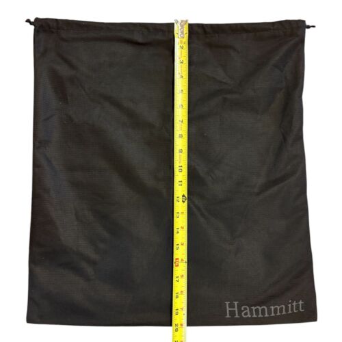 HAMMITT Drawstring Handbag Purse Black DUST BAG 18x20 Excellent - Picture 3 of 5