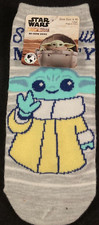 Star Wars - The Mandalorian - Grogu - 1 Pair - No Show Socks - Size Womans 4-10