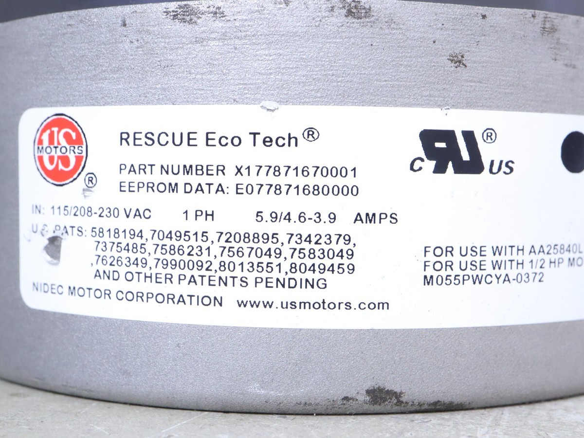 5532ET - US Motors 5532ET - 5.6 OAO BPM Rescue EcoTech Direct Drive Blower Moto
