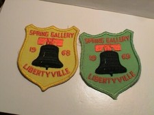 LOT /2 LIBERTYVILLE ILLINOIS SPRING GALLERY 68 & 69 RIFLE GUN TARGET PATCHES