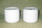 BING & GRONDAHL SOFT GREY & BLUE PORCELAIN SALT PEPPER SHAKERS DENMARK MC MODERN — photo 3