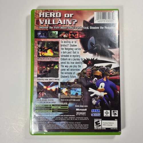 Shadow the Hedgehog (Microsoft Xbox, 2005) sin manual probado - Imagen 2 de 4