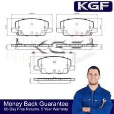KGF Front Brake Pads Set Fits Vauxhall Mokka 2012- 1.4 1.6 CDTi 42566753