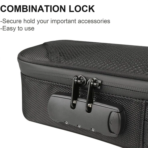 Smell Proof Stash Bag Carbon Lined stash Bag Lock Discreet Secure Rolling Box - Picture 6 of 12