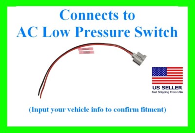 AC Low Pressure Switch Connector Plug Pigtail Wiring Harness Air ...