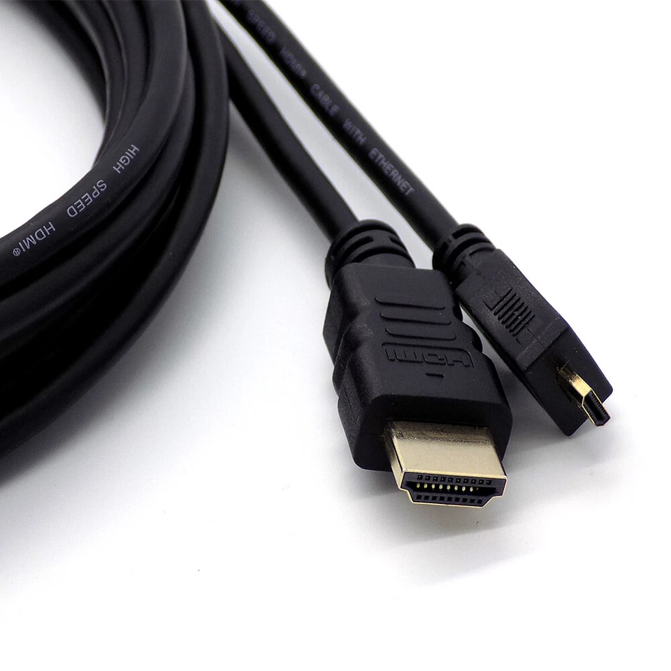 Micro HDMI TV Cable 1m to 7m HDMI Lead For Tablets & Cameras GoPro Hero Hudi - Image 4 of 4